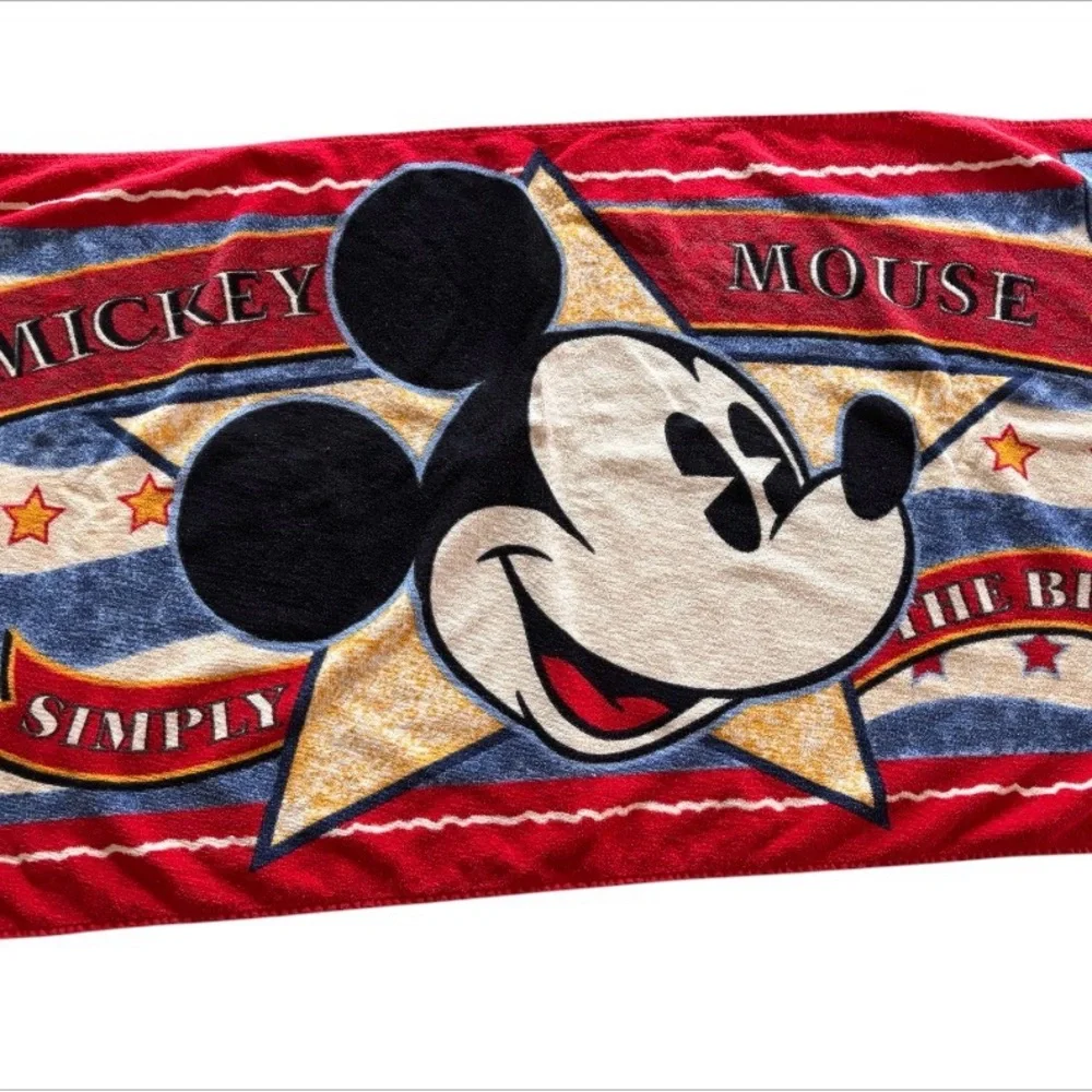 Disney Mickey Mouse Beach Towel “Simply The Best” Vintage